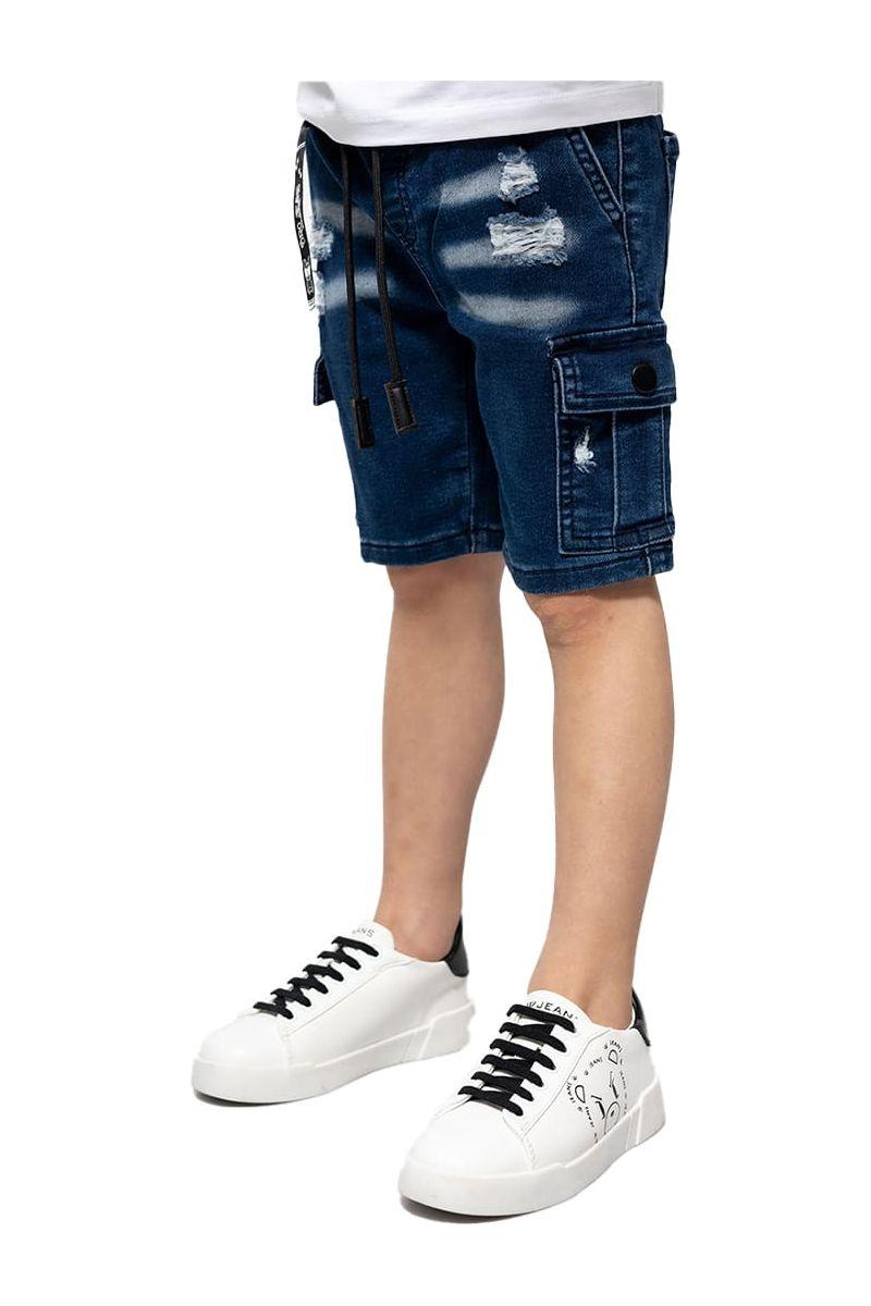 מכנסי ג'ינס ORO קצרים כיסים בצדדים לילדים