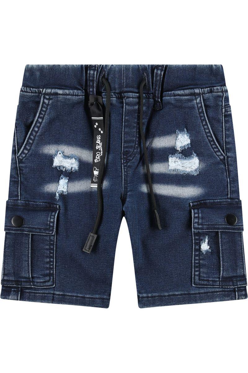 מכנסי ג'ינס ORO קצרים כיסים בצדדים לילדים