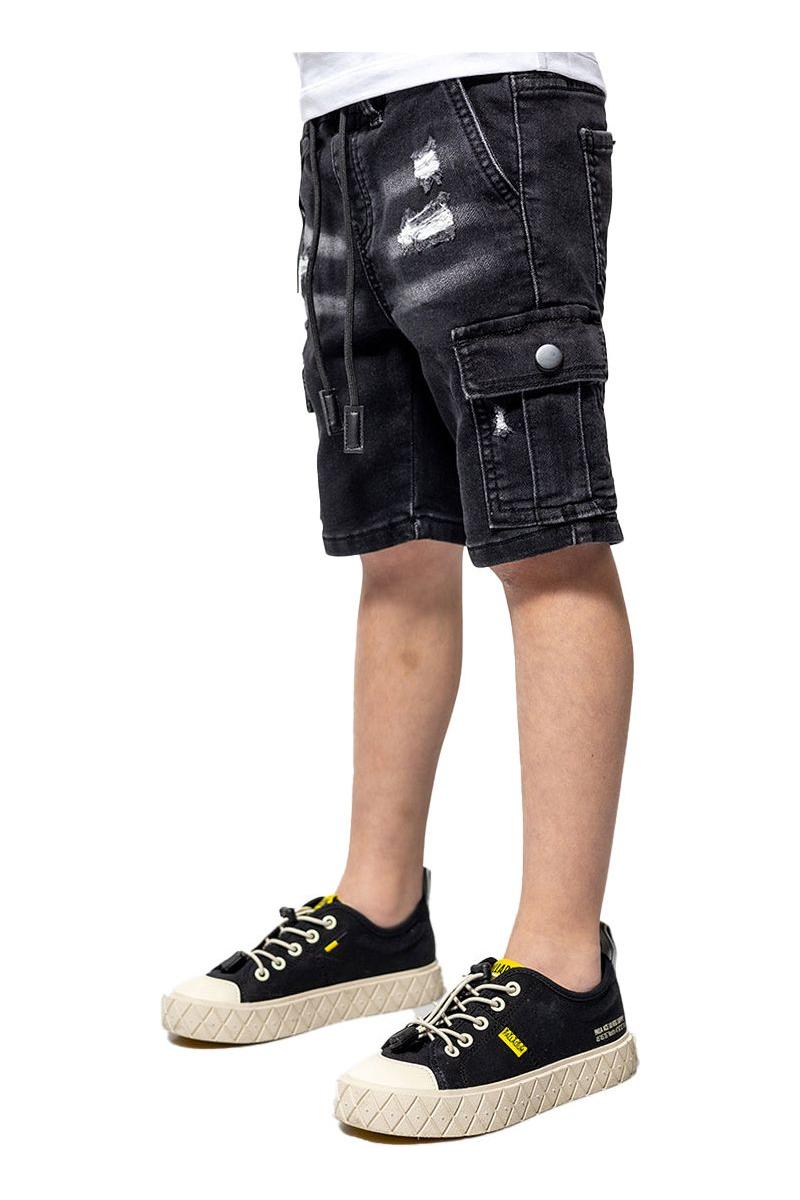 מכנסי ג'ינס ORO קצרים כיסים בצדדים לילדים