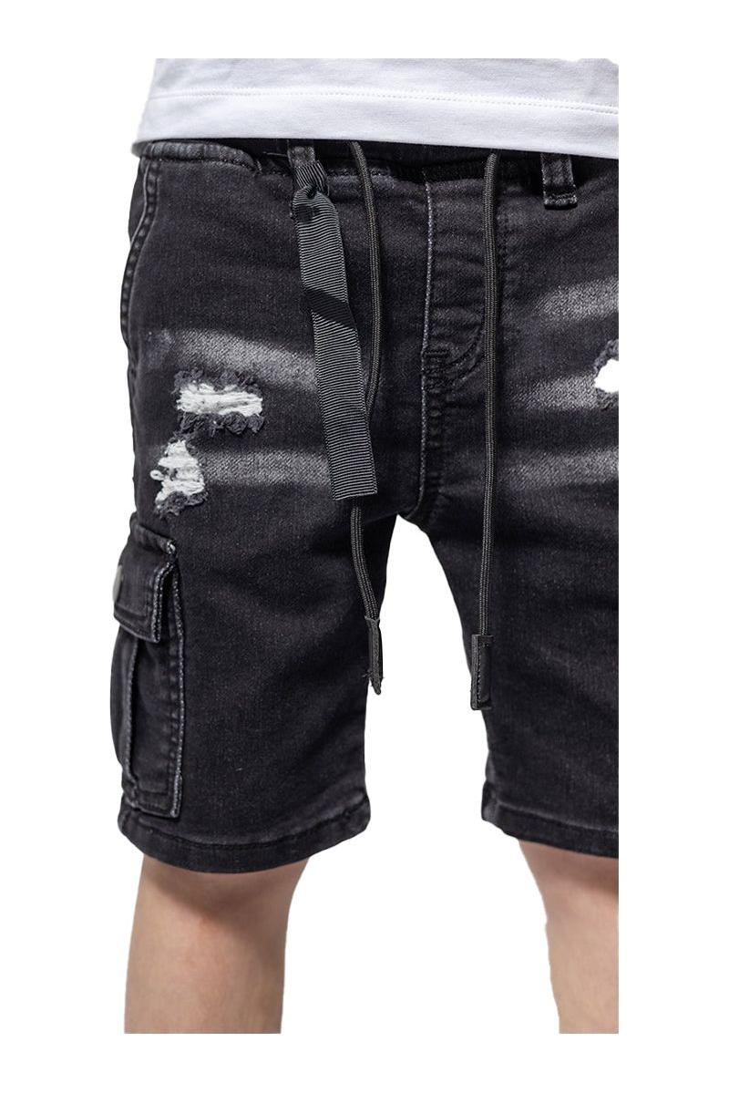 מכנסי ג'ינס ORO קצרים כיסים בצדדים לילדים