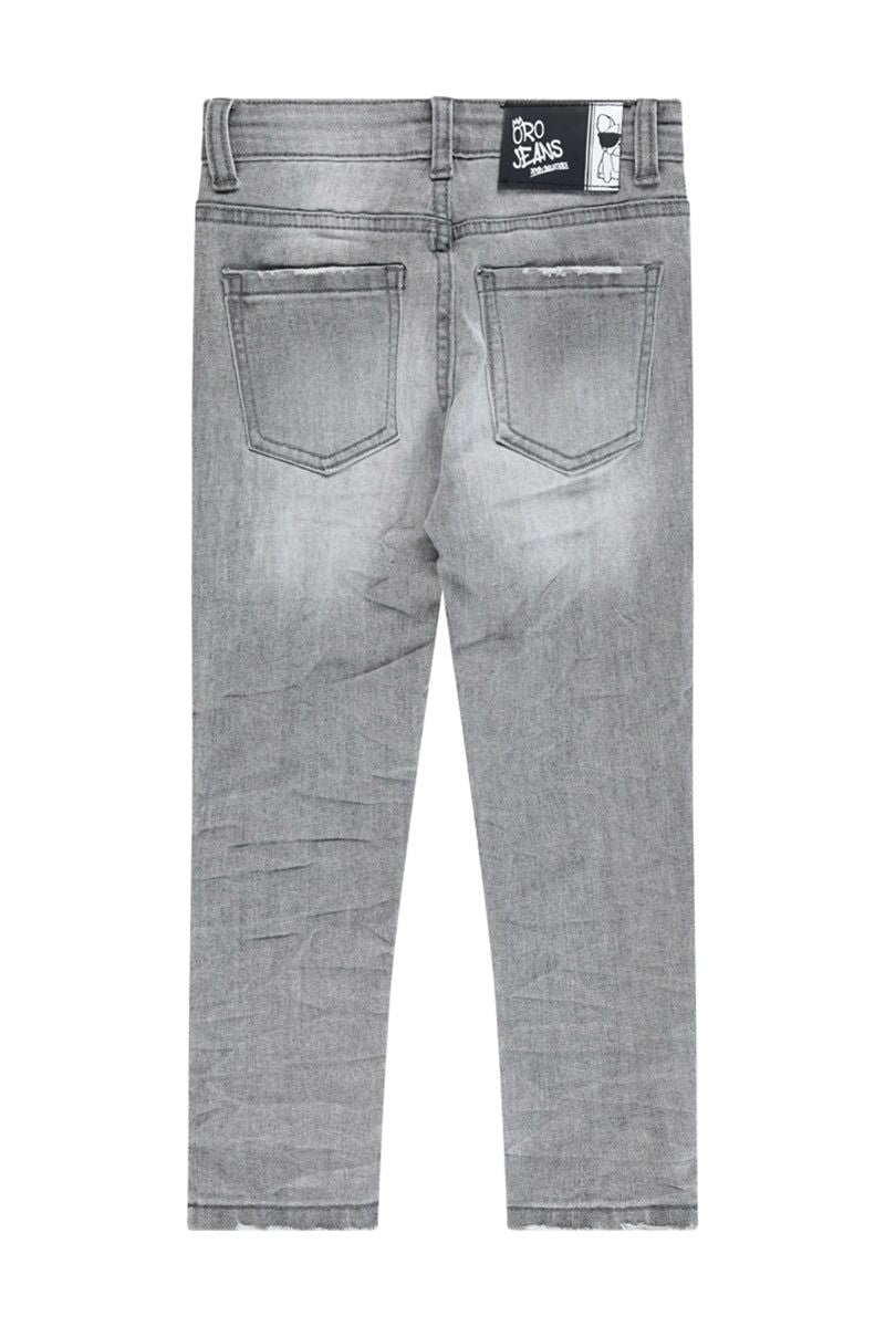 מכנסי ג'ינס ORO משופשפים לילדים