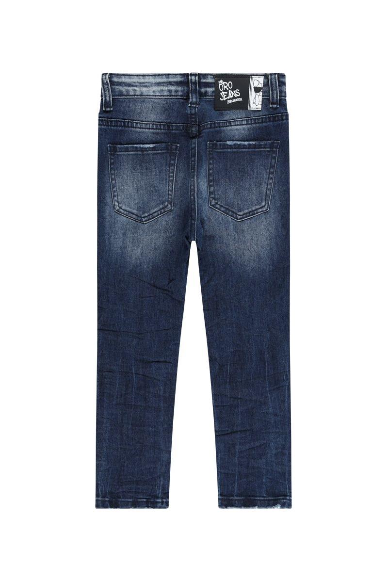 מכנסי ג'ינס ORO רוכסן בצד לילדים