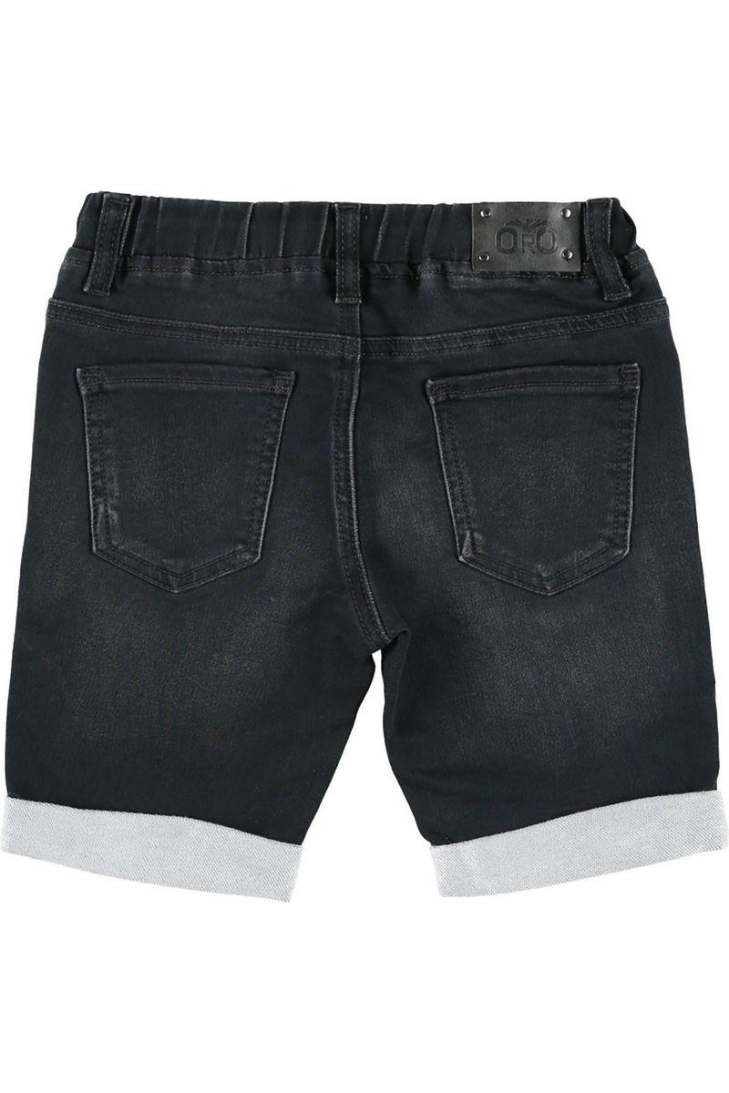 ג'ינס ברמודה ORO קיפול עם שרוכים לילדים