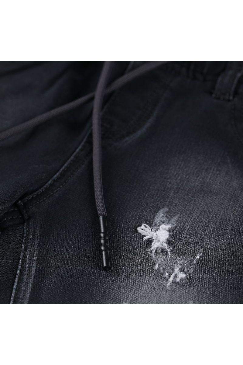 ג'ינס ברמודה ORO קיפול עם שרוכים לילדים