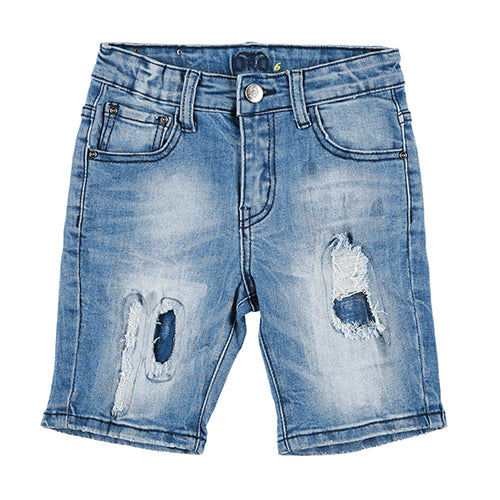 מכנסי ג'ינס קצר ORO לילדים כחול בהיר