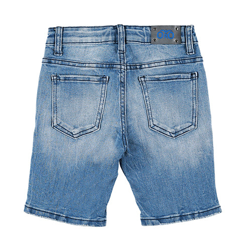 מכנסי ג'ינס קצר ORO לילדים כחול בהיר