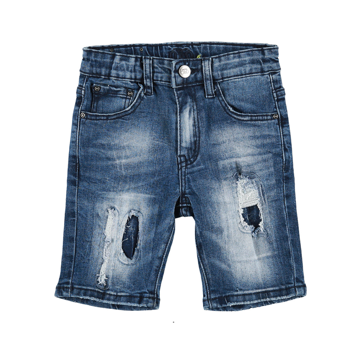 מכנסי ג'ינס קצר ORO לילדים כחול כהה