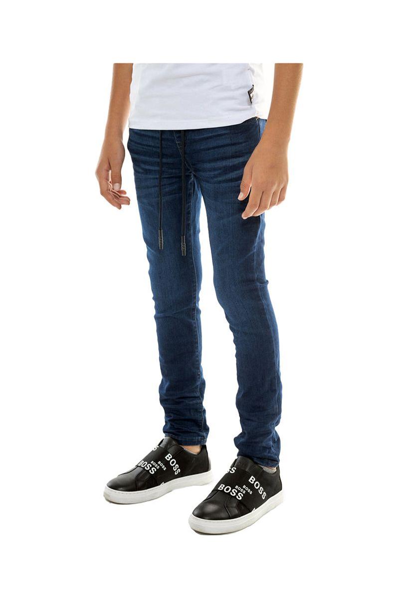 ג’ינס חלק עם שרוכים ORO בנים