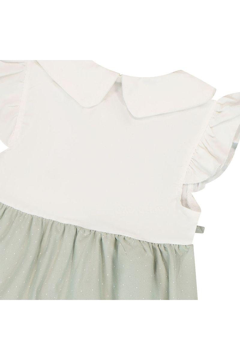 שמלת צווארון ORO קשירות מקדימה לתינוקות