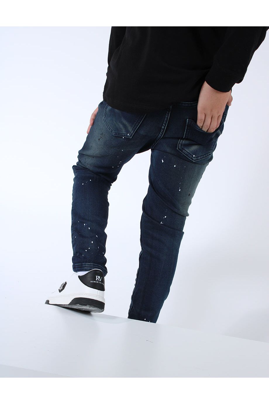 מכנסי ג'ינס ORO קרע בברך לילדים