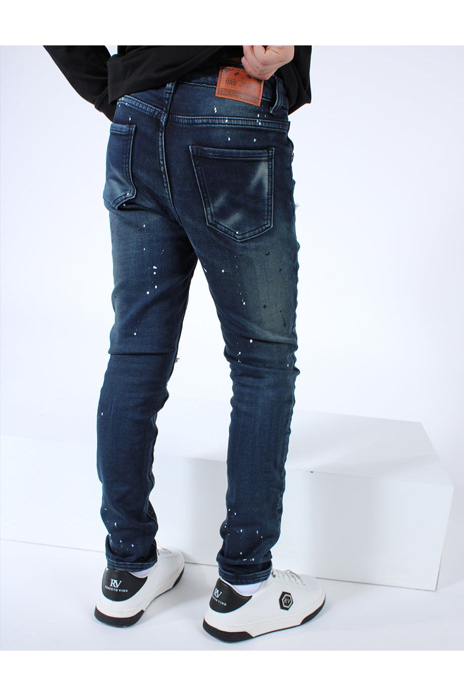 מכנסי ג'ינס ORO קרע בברך לילדים