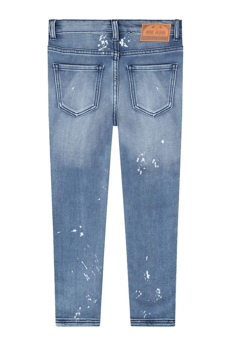 מכנסי ג'ינס ORO עם שפשופים לילדים