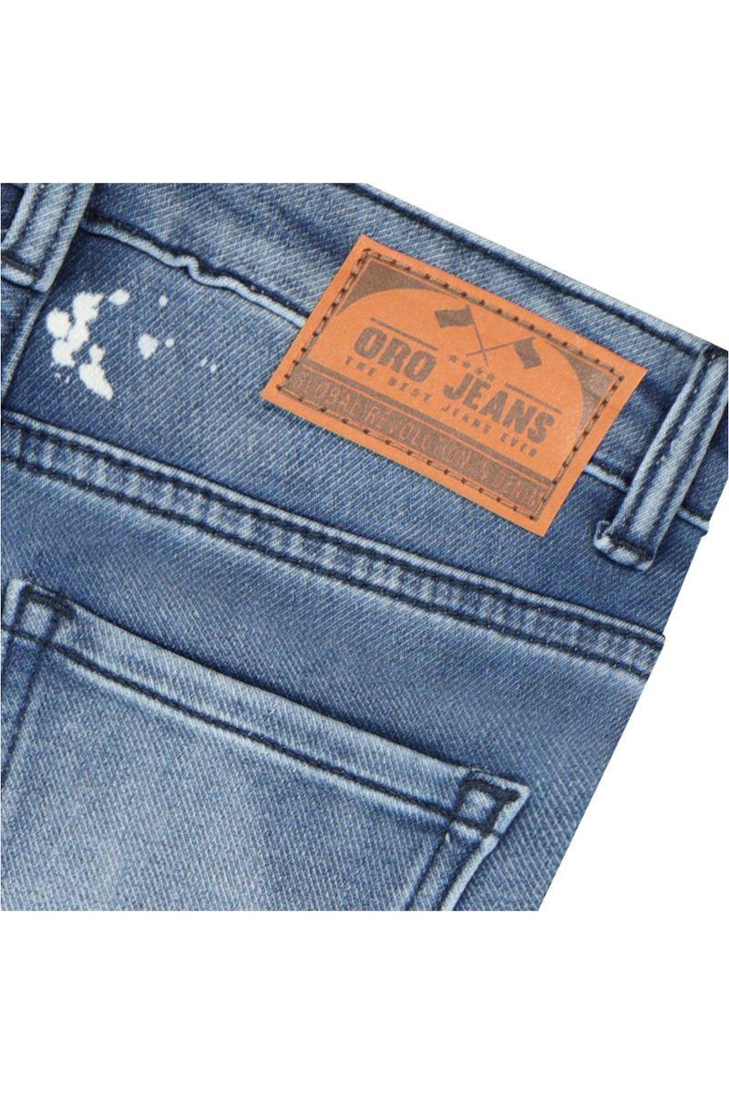 מכנסי ג'ינס ORO עם שפשופים לילדים