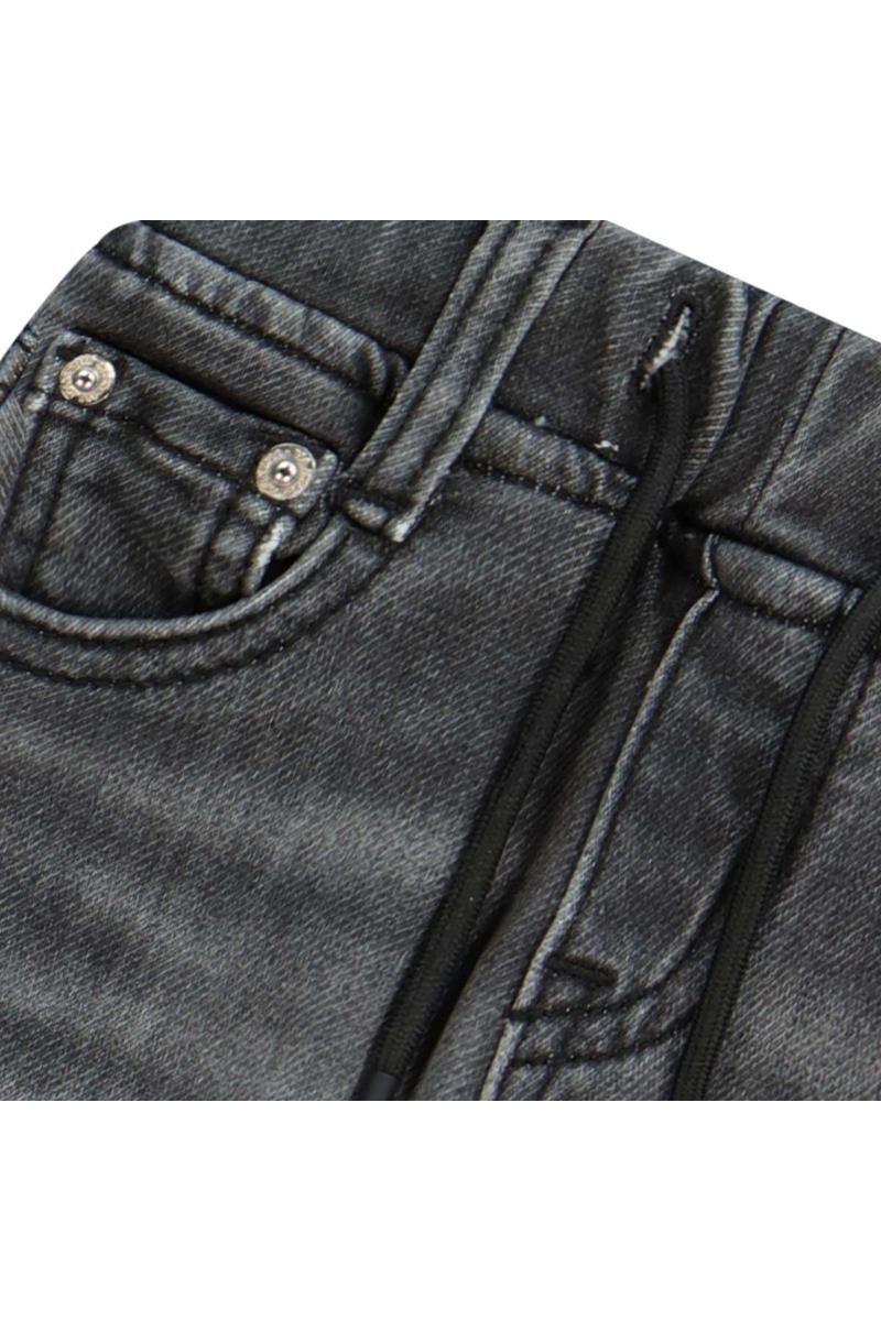 מכנסי ג'ינס ORO גומי במותן לתינוקות Black / 3-6M