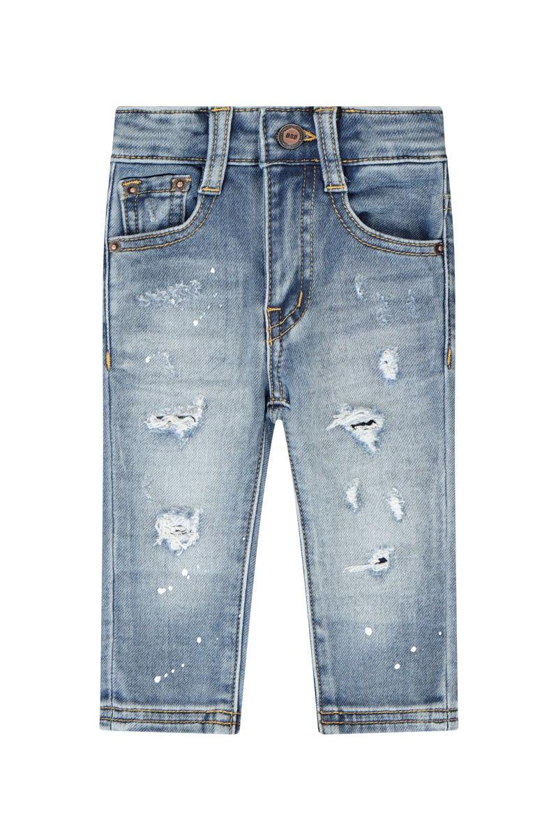 מכנסי ג'ינס ORO קרעים לתינוקות Blue / 3-6M