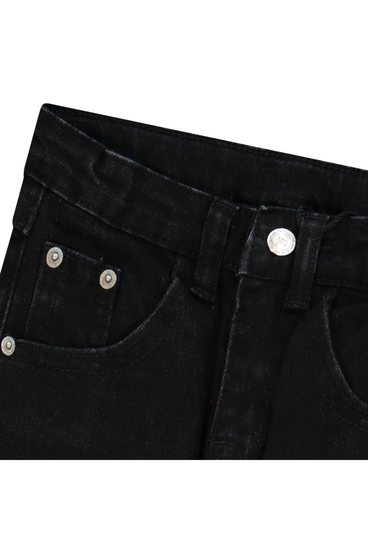 מכנסי ג'ינס ORO משופשף לתינוקות BLACK / 3-6M