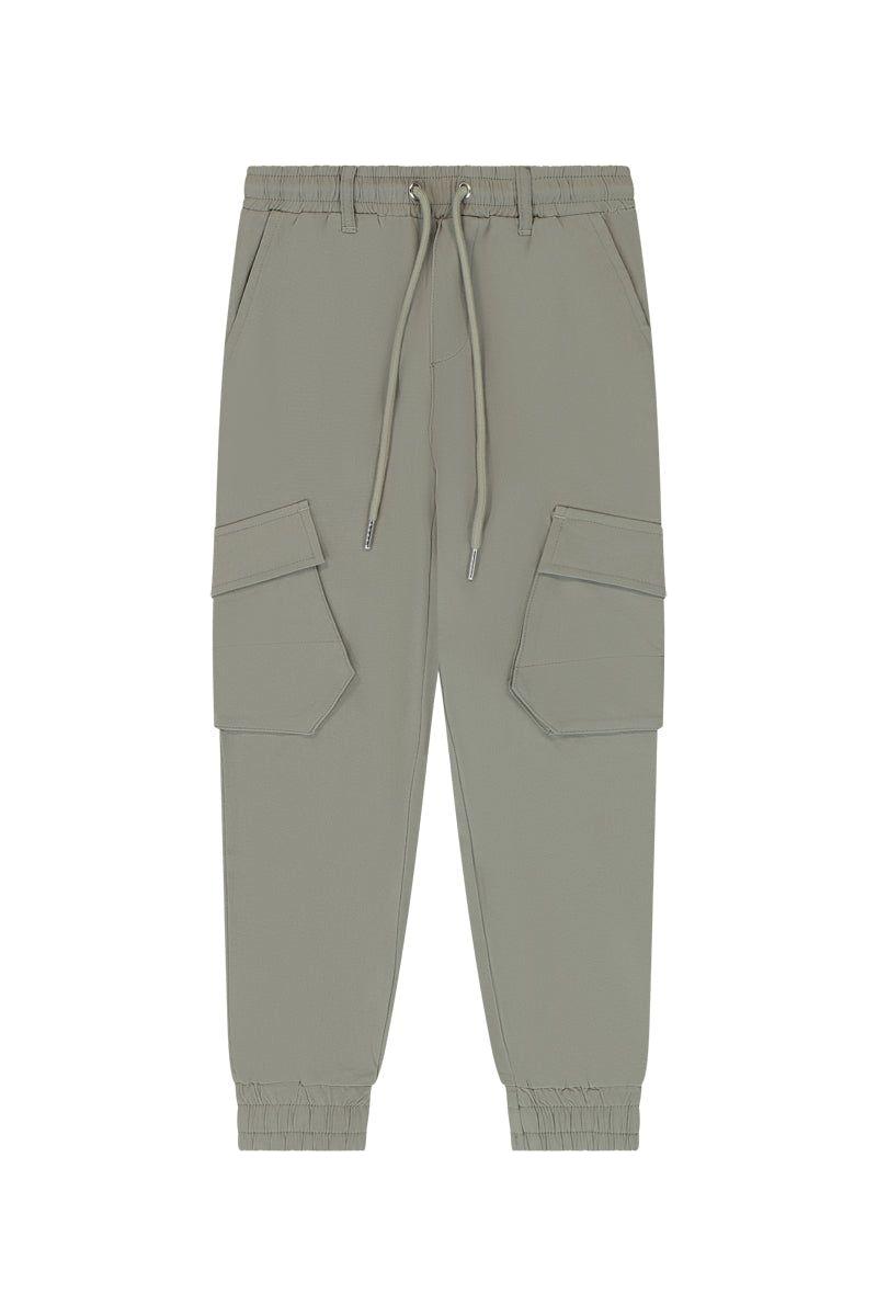 מכנסי דגמ"ח ORO לוגו מותג בכיסים לילדים Gray / 4Y