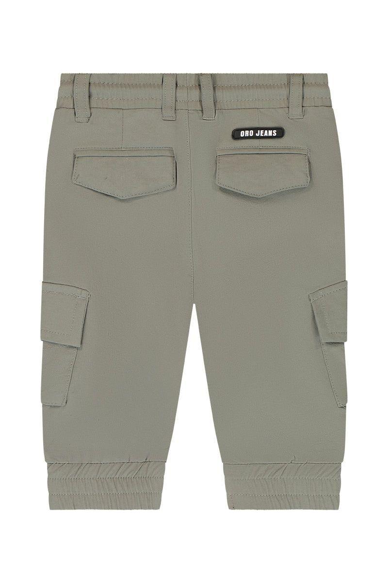 מכנסי דגמ"ח ORO לוגו מותג בכיסים לתינוקות Gray / 3-6M