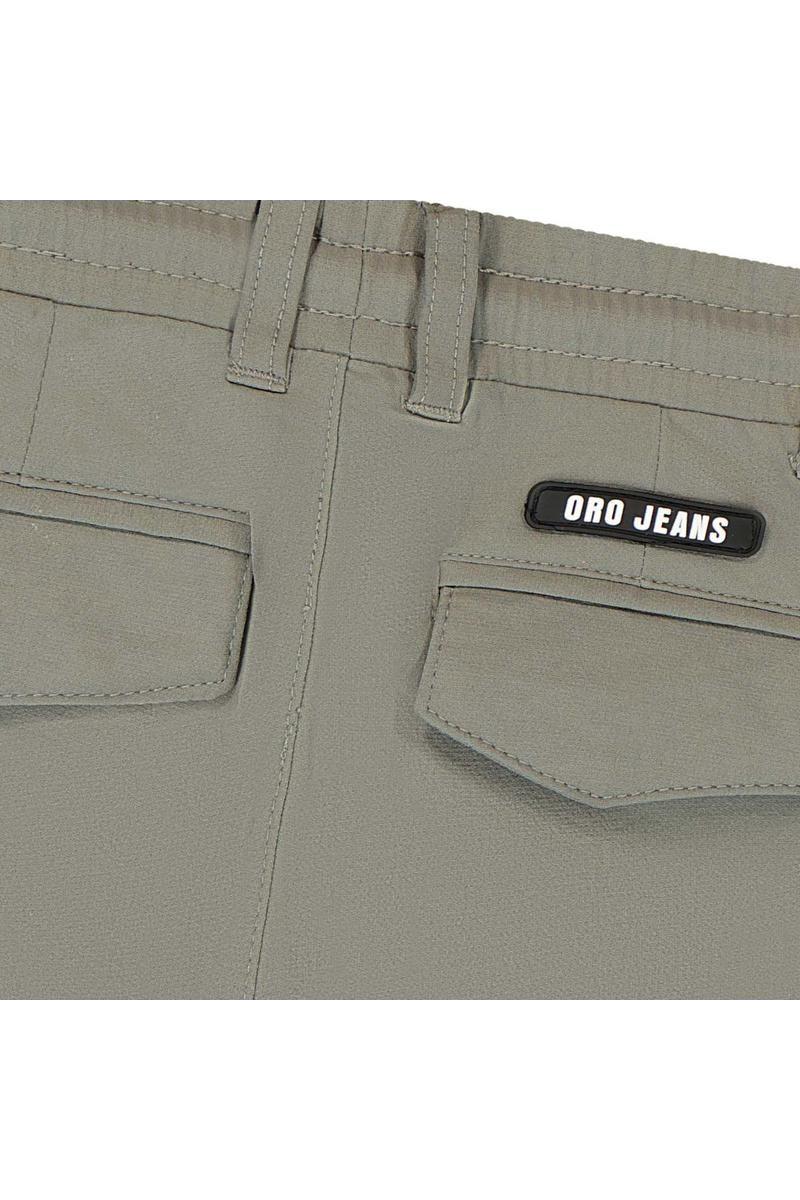 מכנסי דגמ"ח ORO לוגו מותג בכיסים לתינוקות Gray / 3-6M