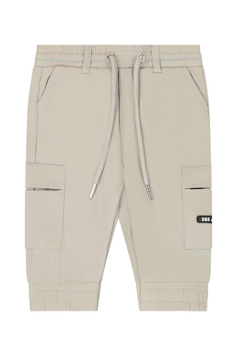 מכנסי דגמ"ח ORO כיסים בצד לתינוקות Gray / 3-6M
