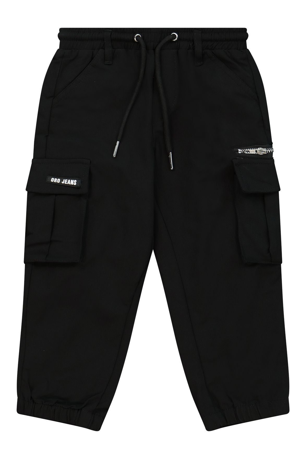 מכנסי דגמ"ח ORO כיסים בצדדים לתינוקות BLACK / 3-6M