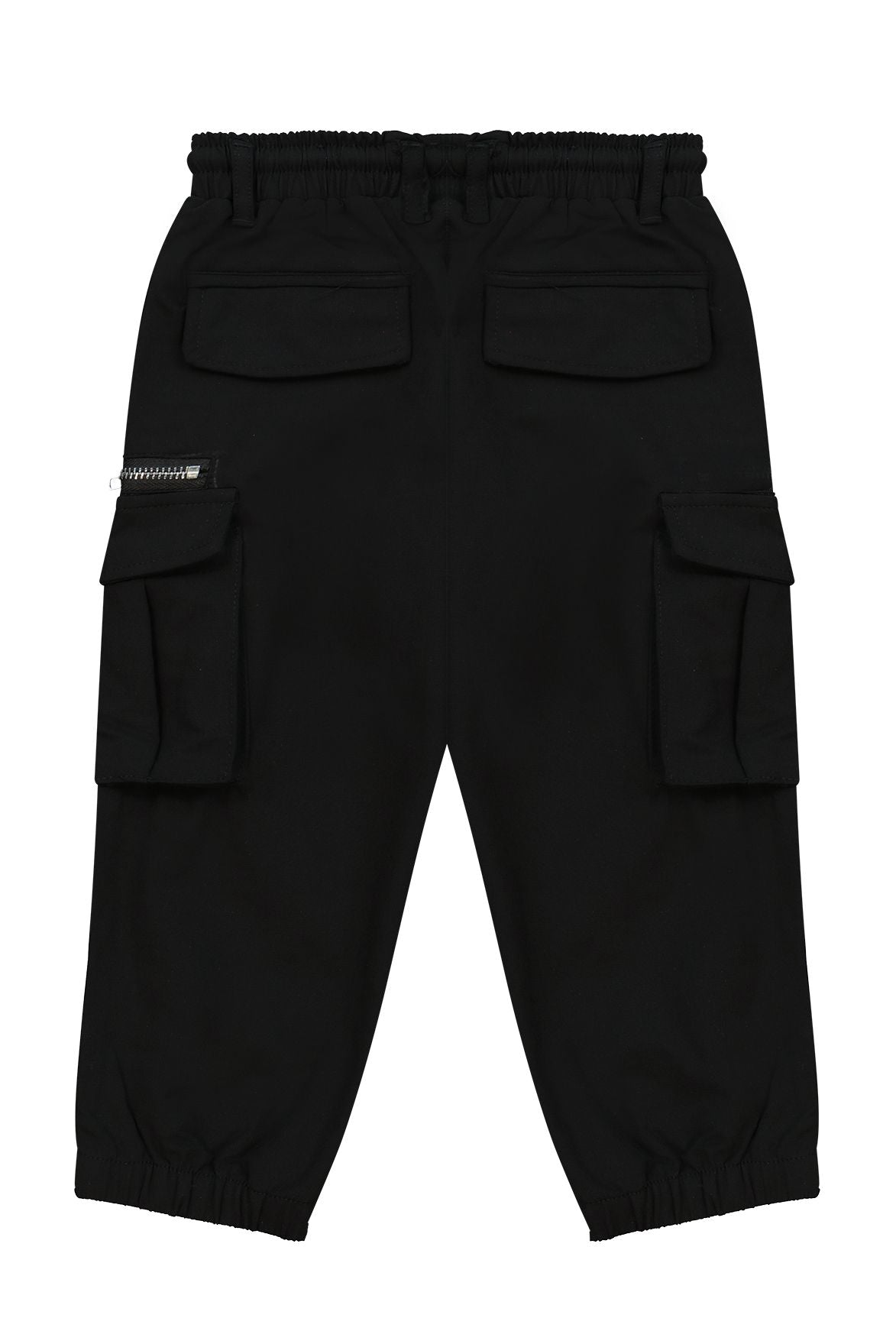 מכנסי דגמ"ח ORO כיסים בצדדים לתינוקות BLACK / 3-6M