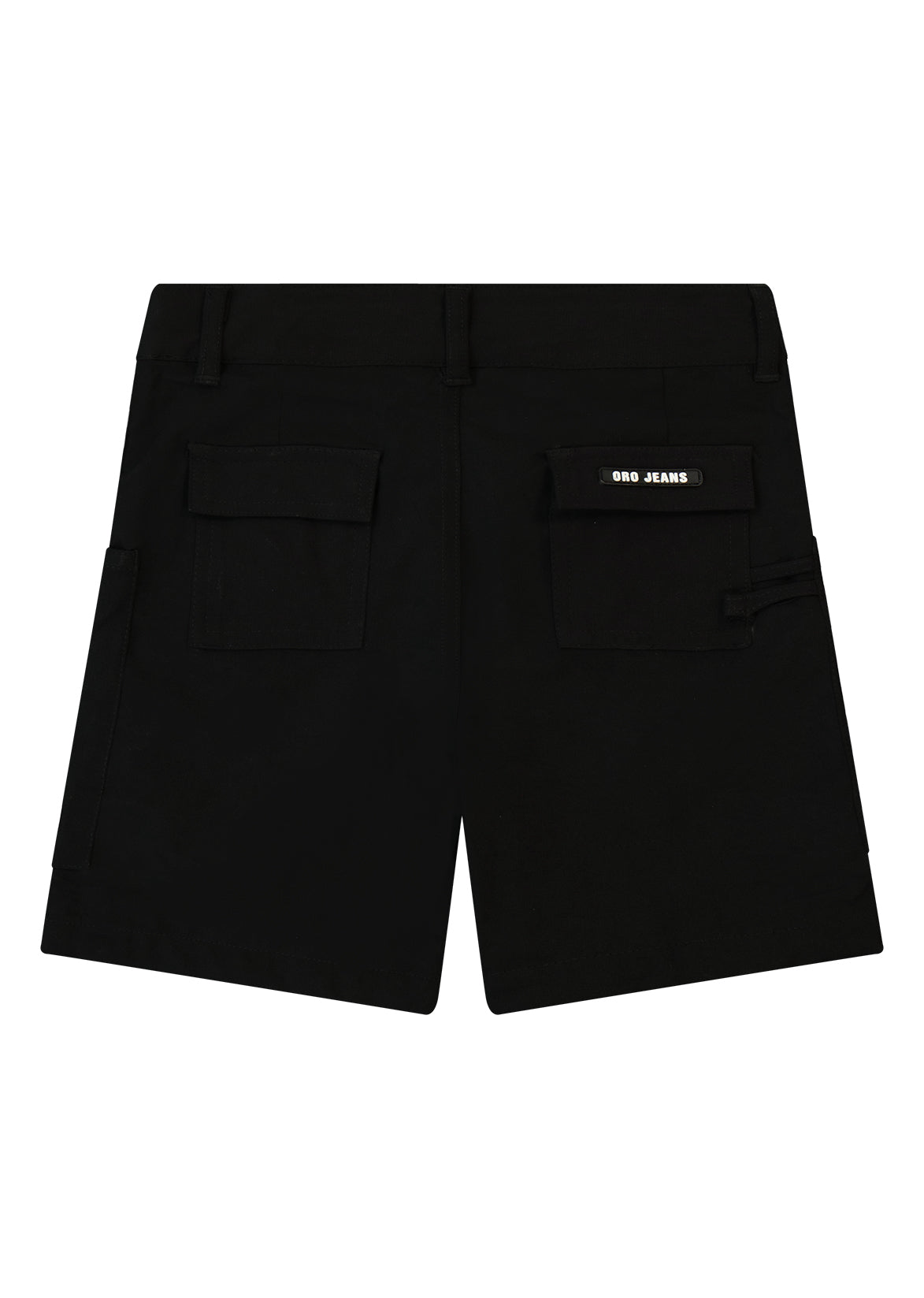 ברמודה ORO כיסי טלאי רחבים בחזית וכיס צד מודגש לילדים BLACK / 2Y
