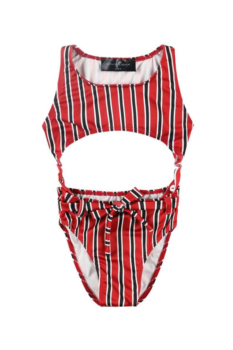 בגד ים שלם עם פתח חצי עיגול בבטן ORO בנות