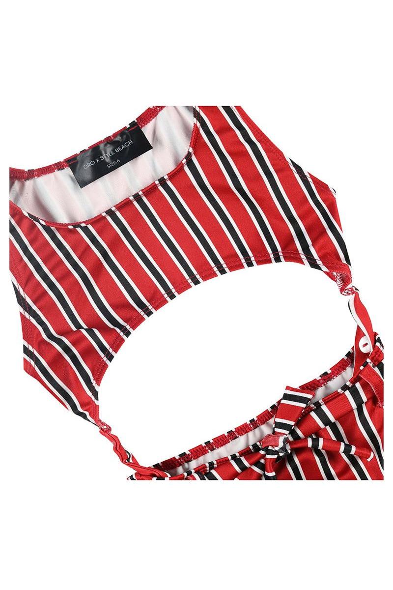 בגד ים שלם עם פתח חצי עיגול בבטן ORO בנות