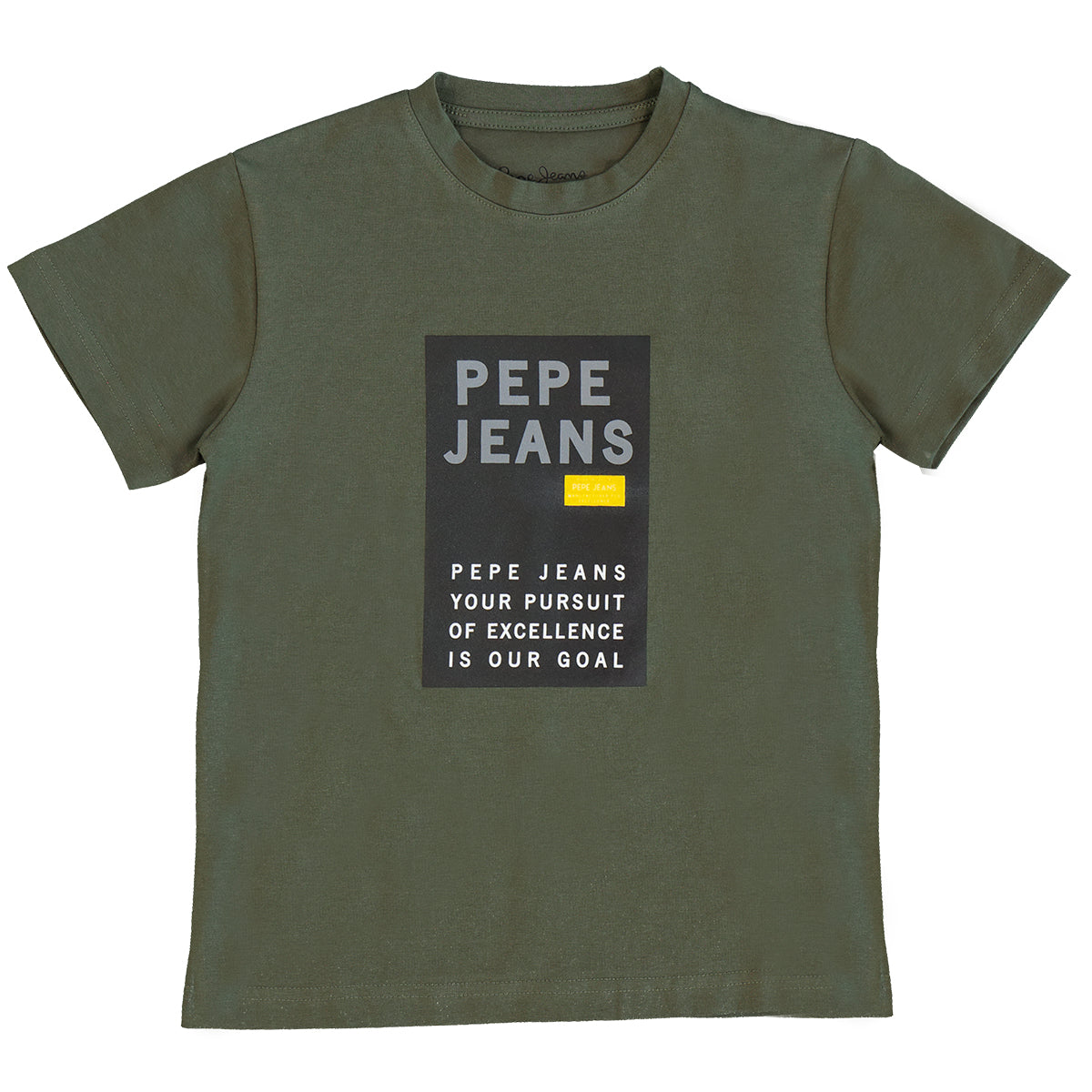 חולצת טי שרט PEPE JEANS הדפס ממותג לילדים