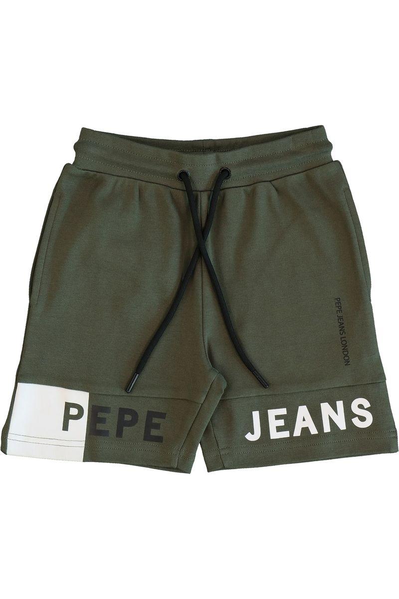 מכנסי שורט PEPE JEANS הדפס לוגו לילדים