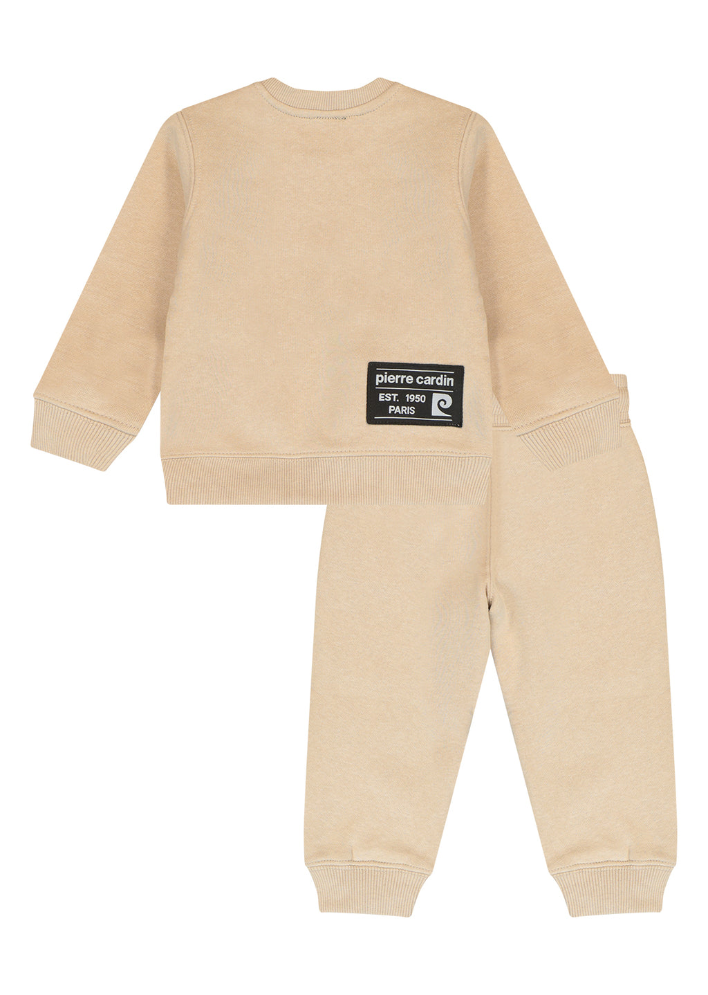חליפת טרנינג PIERRE CARDIN לוגו מותג באמצע לתינוקות BEIGE / 3-6M