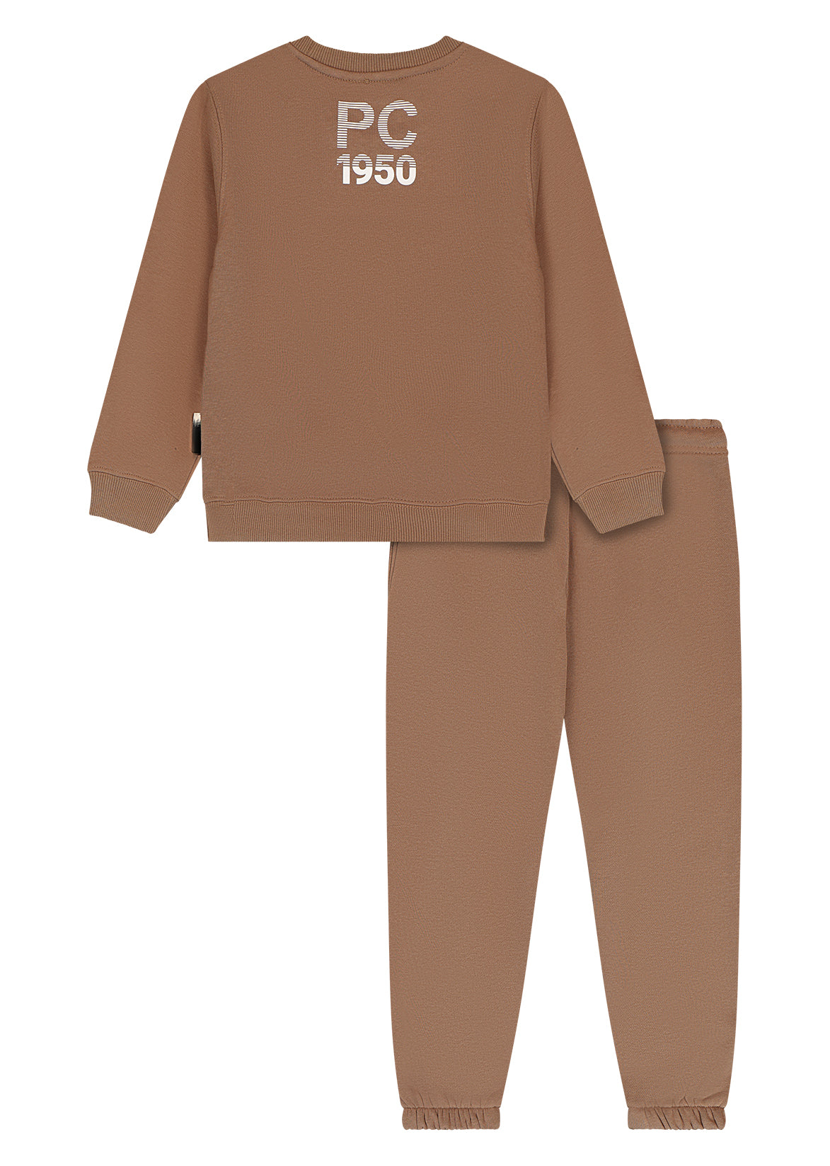 חליפת טרנינג PIERRE CARDIN לוגו גדול לילדים BROWN / 4Y