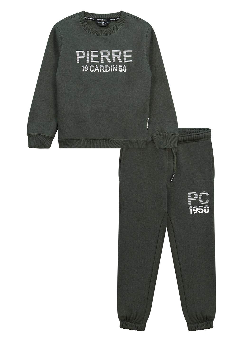 חליפת טרנינג PIERRE CARDIN לוגו גדול לילדים Green / 4Y