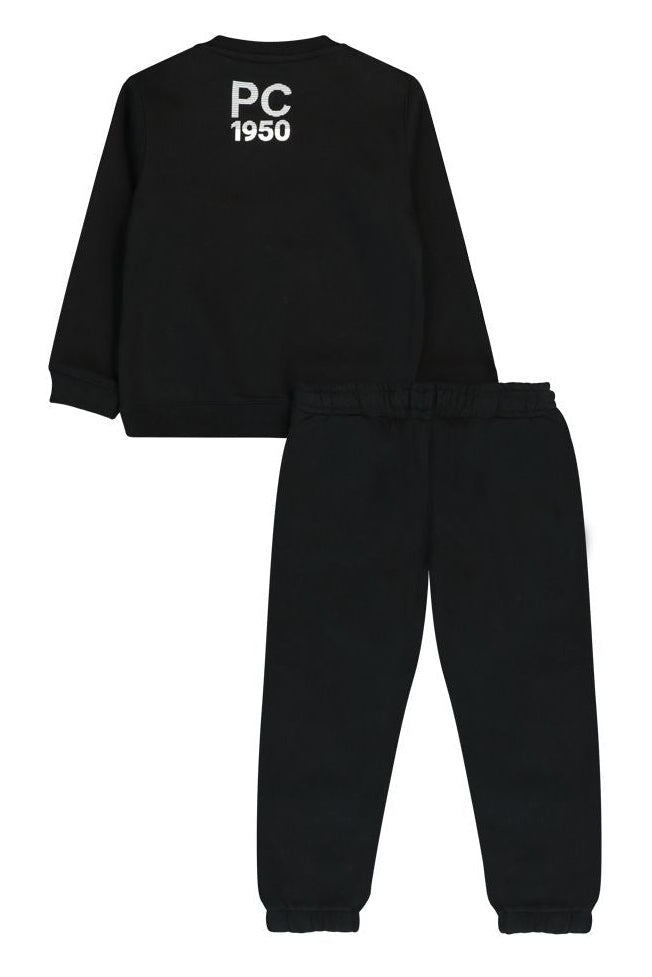 חליפת טרנינג PIERRE CARDIN לוגו גדול לתינוקות BLACK / 3-6M