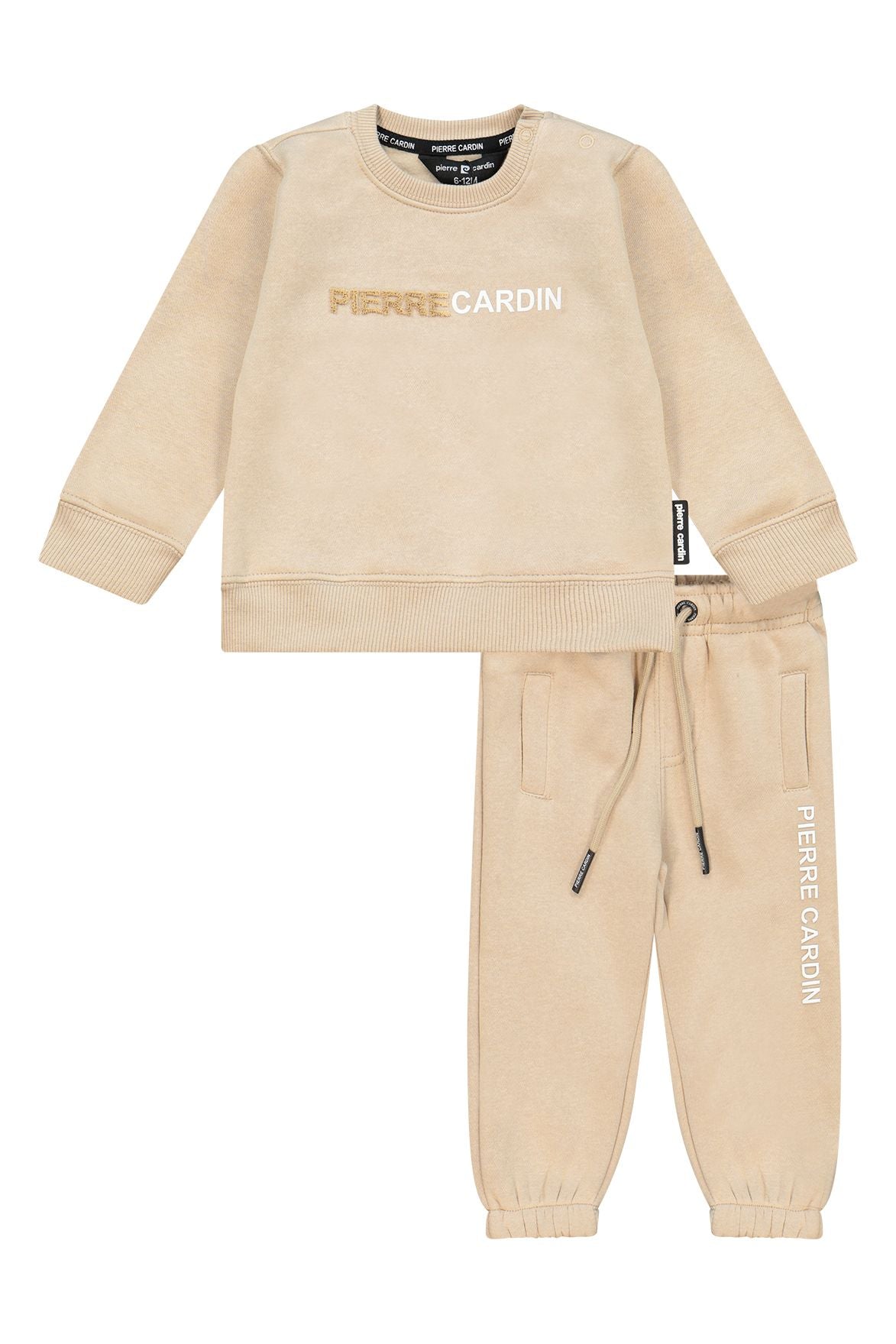 חליפת טרנינג PIERRE CARDIN קפוצ'ון לתינוקות BEIGE / 3-6M