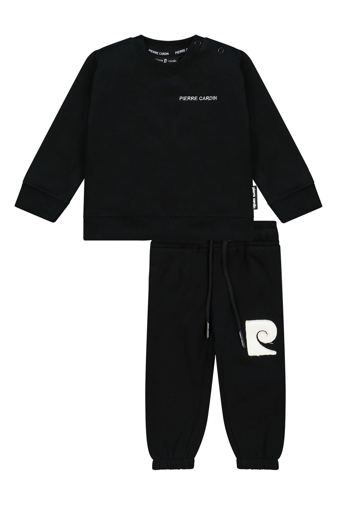 חליפת טרנינג PIERRE CARDIN כיס בצד לתינוקות BLACK / 3-6M