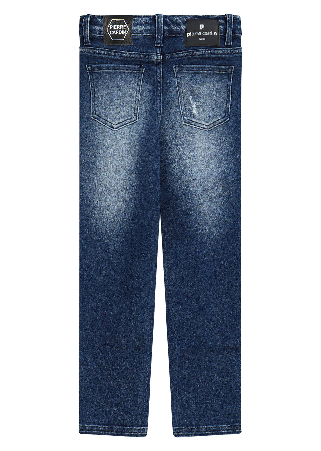מכנסי ג'ינס PIERRE CARDIN לוגו מותג בברך לידים BROWN / 2Y