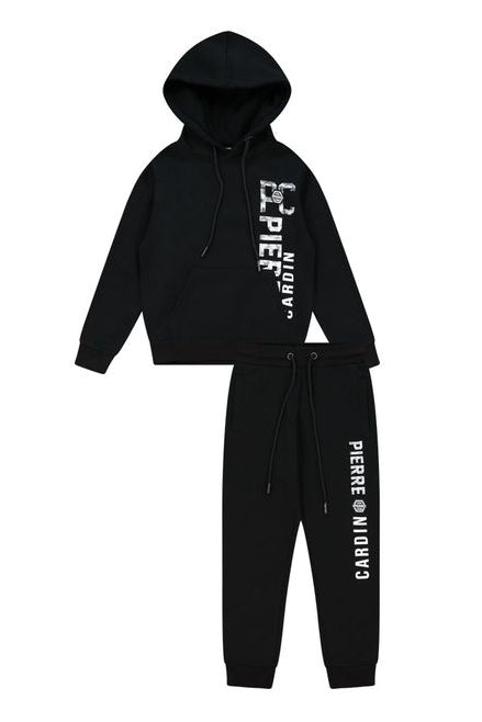 חליפת טרנינג PIERRE CARDIN לוגו מותג לאורך בצד לילדים