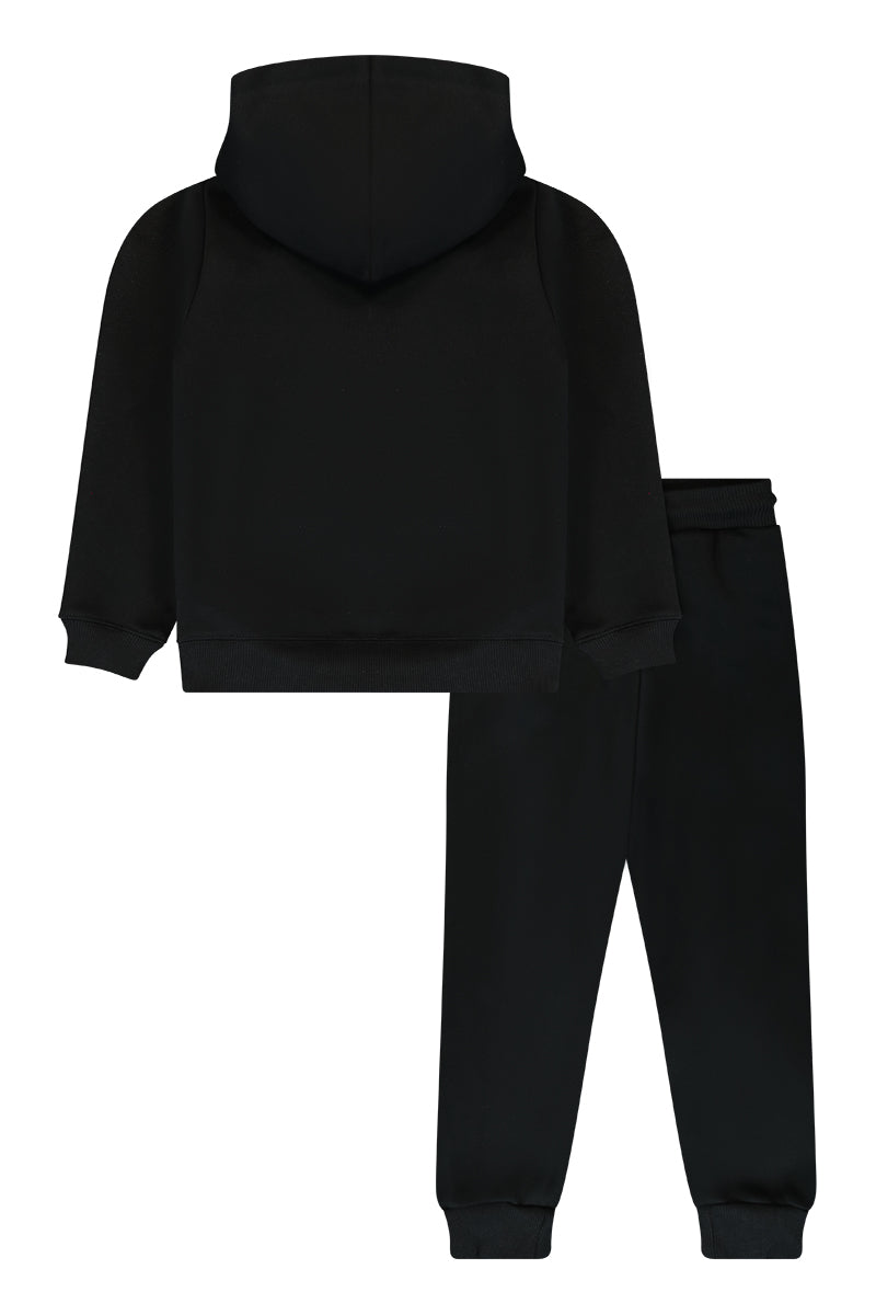 חליפת טרנינג PIERRE CARDIN לוגו מותג לאורך בצד לילדים BLACK / 2Y