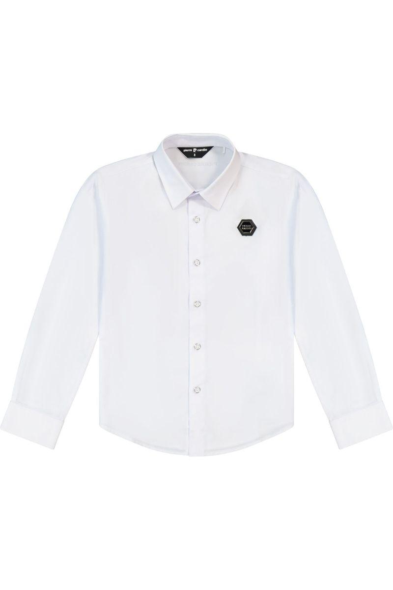 חולצה מכופתרת PIERRE CARDIN לוגו מוטבע לילדים