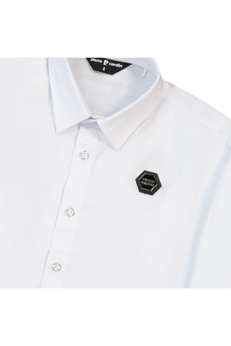 חולצה מכופתרת PIERRE CARDIN לוגו מוטבע לילדים