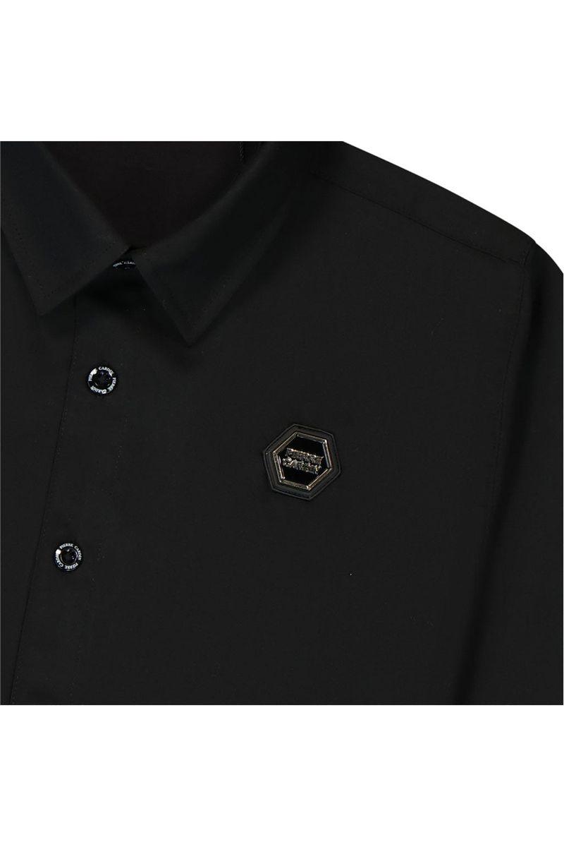 חולצה מכופתרת PIERRE CARDIN לוגו מוטבע לילדים