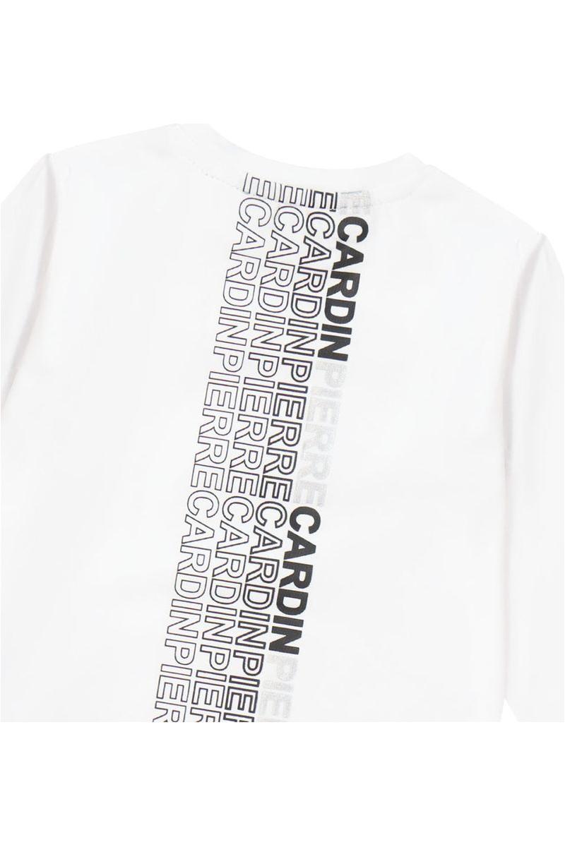 חולצת טי שרט PIERRE CARDIN ארוכה ממותגת לתינוקות