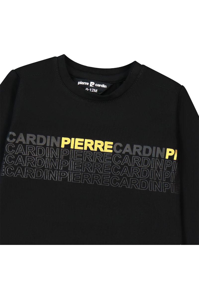 חולצת טי שרט PIERRE CARDIN ארוכה ממותגת לתינוקות