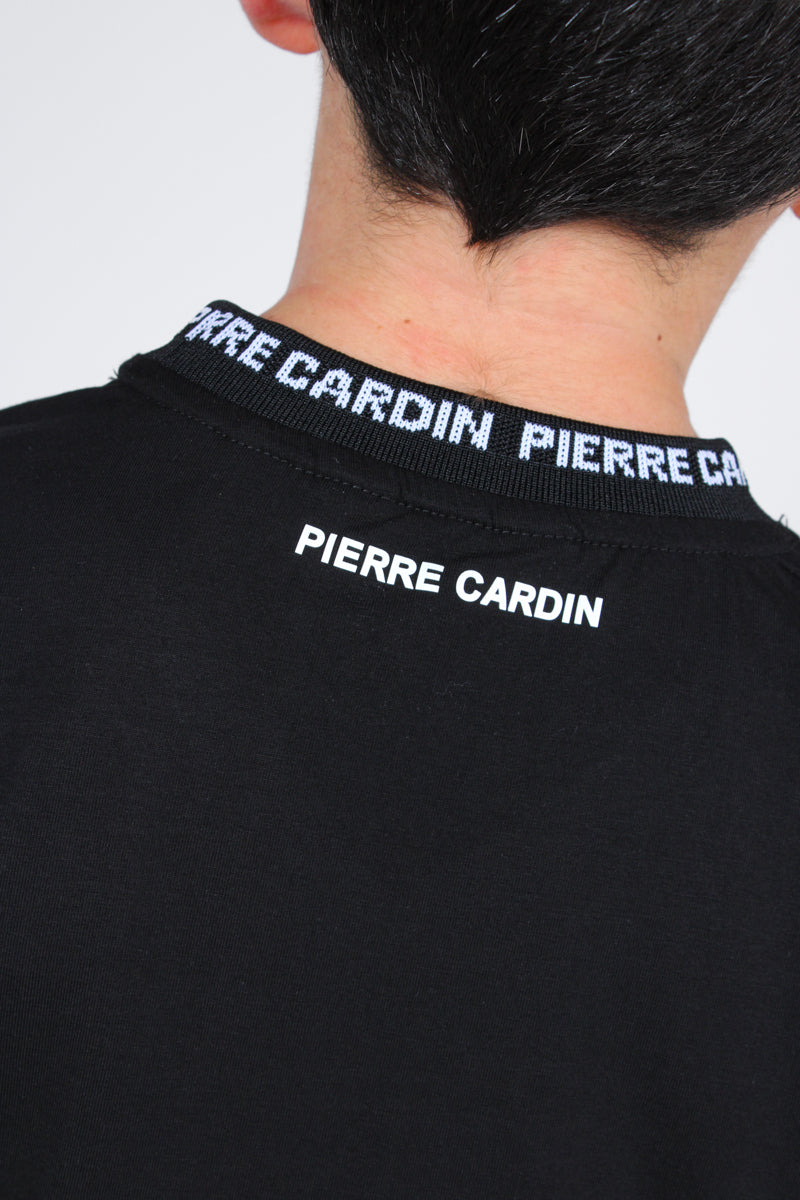 חולצת טי שרט PIERRE CARDIN ארוכה לוגו בצווארון לילדים