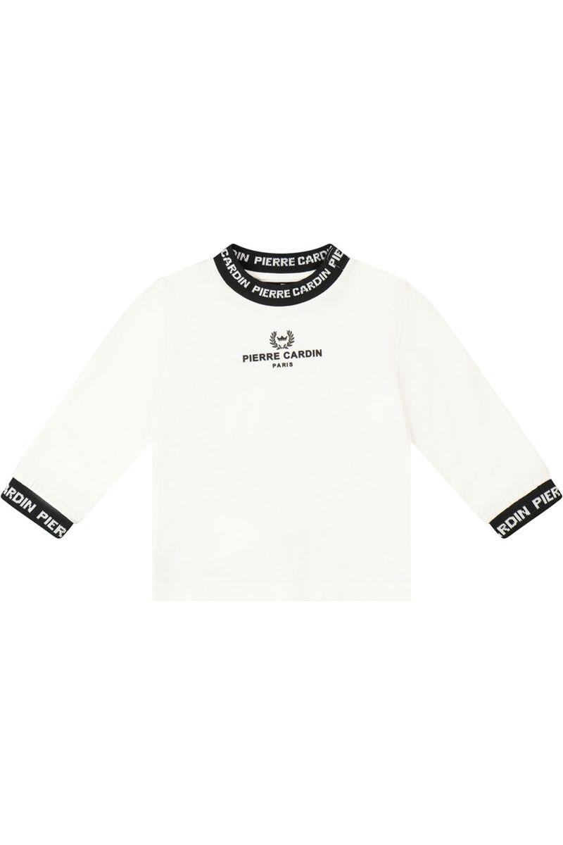 חולצת טי שרט PIERRE CARDIN ארוכה לוגו בצווארון לתינוקות