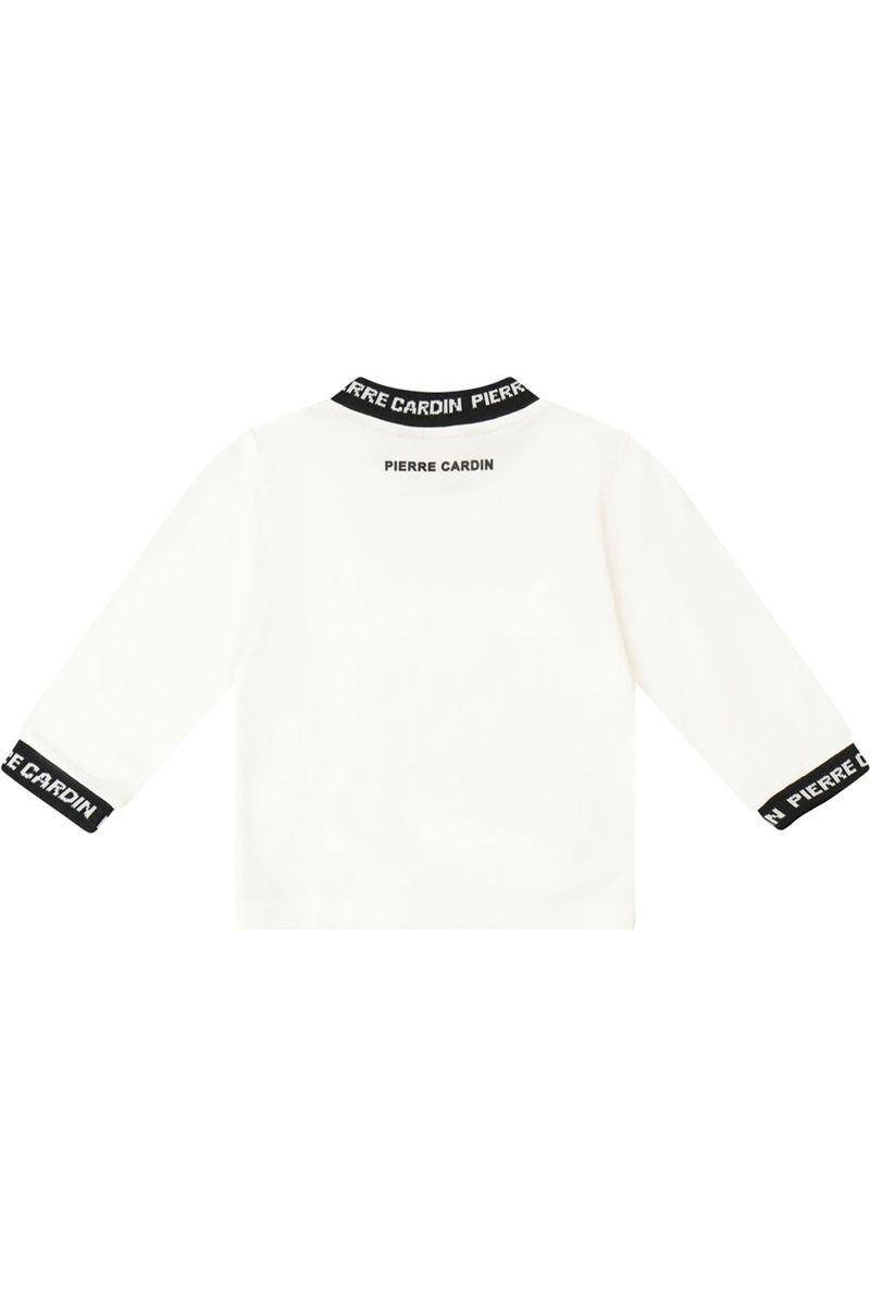 חולצת טי שרט PIERRE CARDIN ארוכה לוגו בצווארון לתינוקות