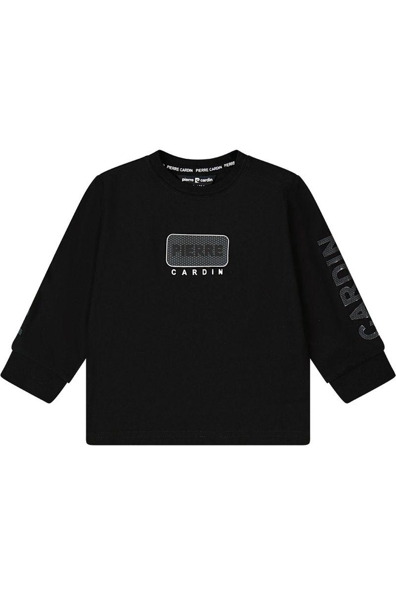 חולצת טי שרט PIERRE CARDIN ארוכה הדפס לוגו בצד לתינוקות