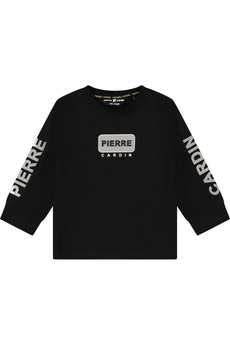 חולצת טי שרט PIERRE CARDIN ארוכה הדפס לוגו בצד לתינוקות